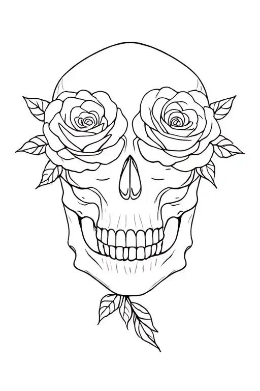 Skull And Roses