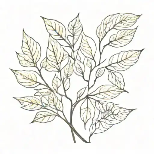 Unique Thin Line Silhouette Grandparents No Filler Old School Style Mixed In Linden Leaf