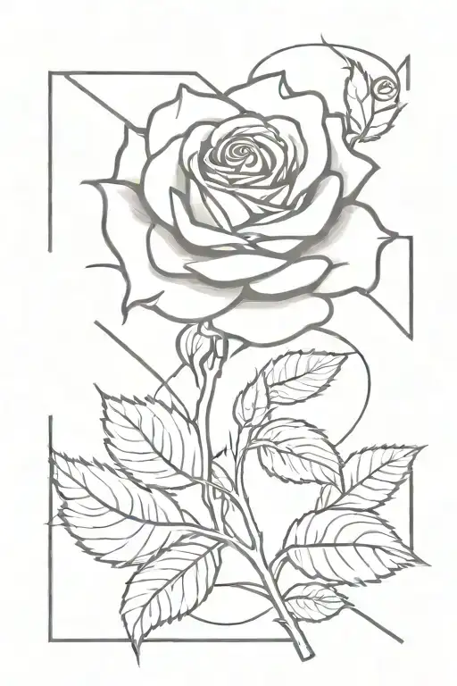 A Rose And A Letter B