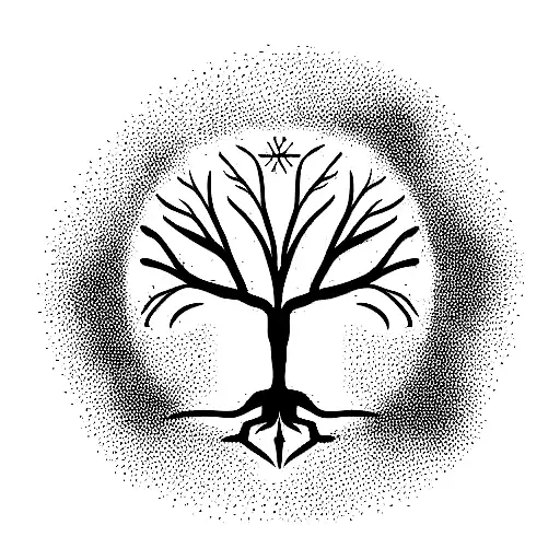 Tree Of Life With A Cross