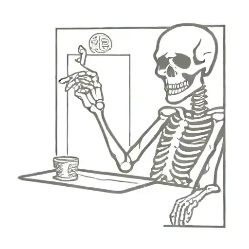 Skeleton Comes Out A Grave With Money In Front Of His Eyes