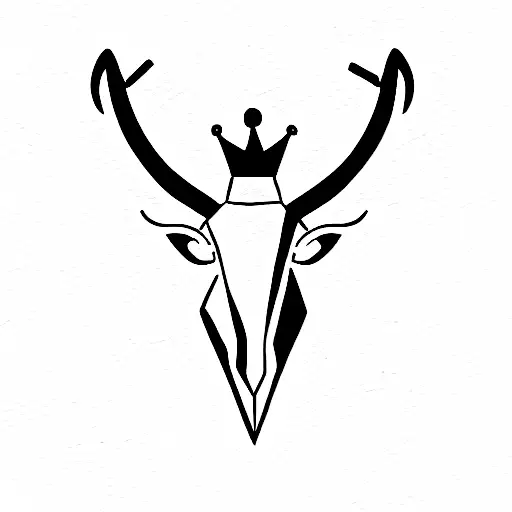 Capricorn With Crown