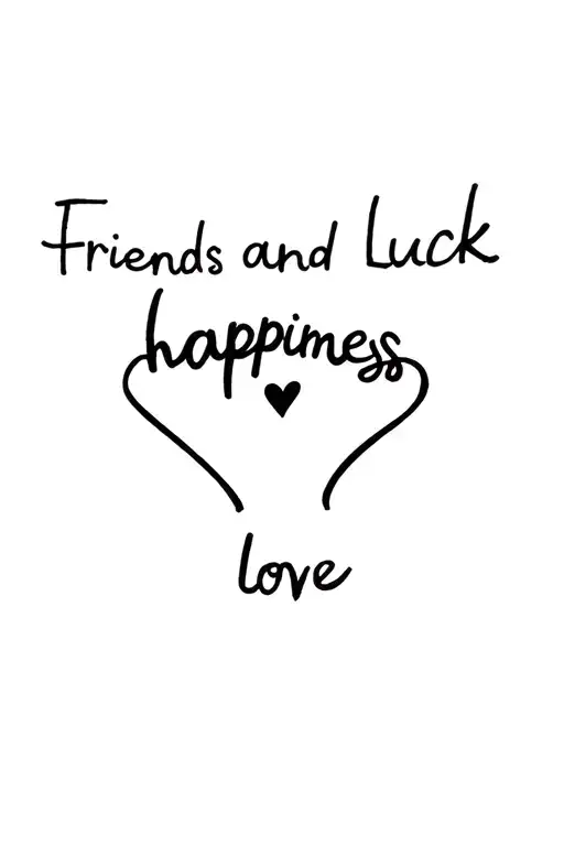Friends And Luck Happiness Love