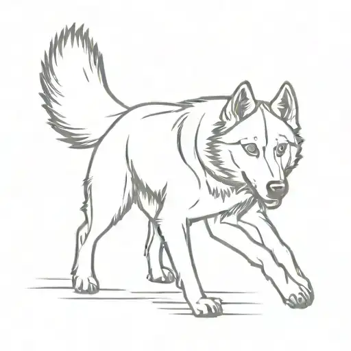 Husky Silhouette Running Shoes