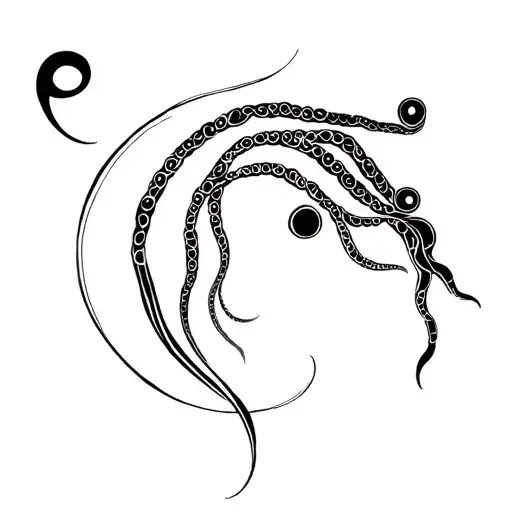 Medusa Combined With A Neda Symbol And Semicolon