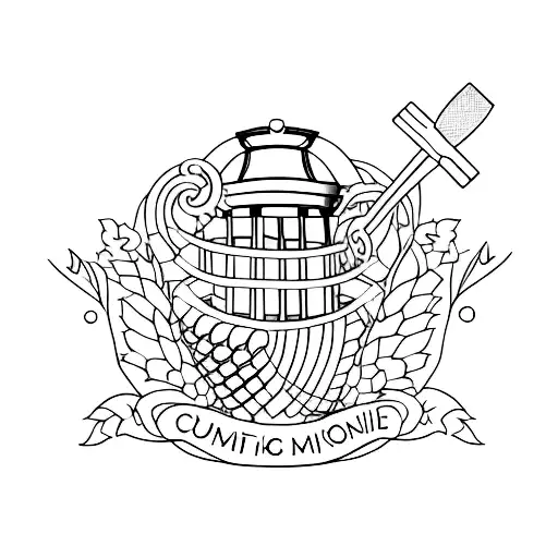 Combine The Symbols Of Love And Cricket In A Minimalist Design