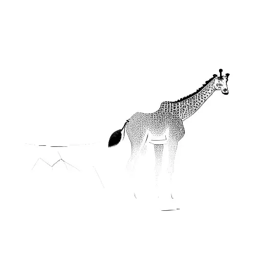 A Giraffe In The Dark