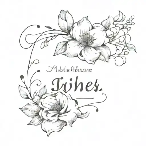 Bible Verse And Flowers Wrapped