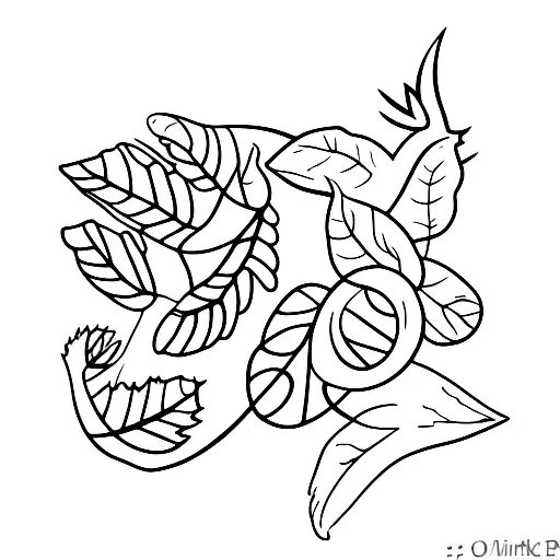 Oak Leaf And Two Doves