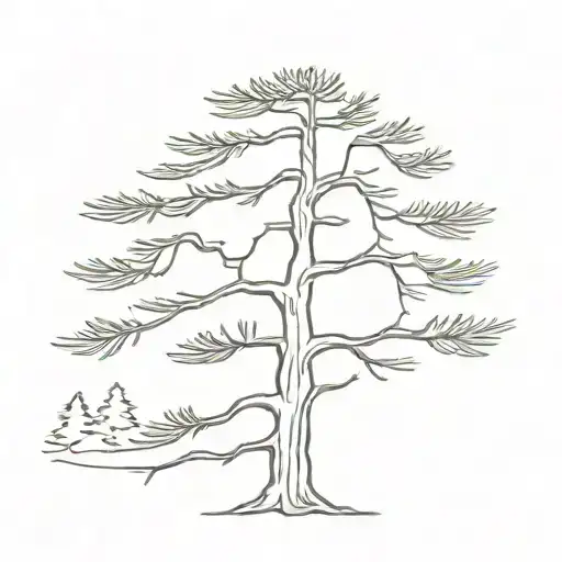 Pine Tree With 260 In The Trunk