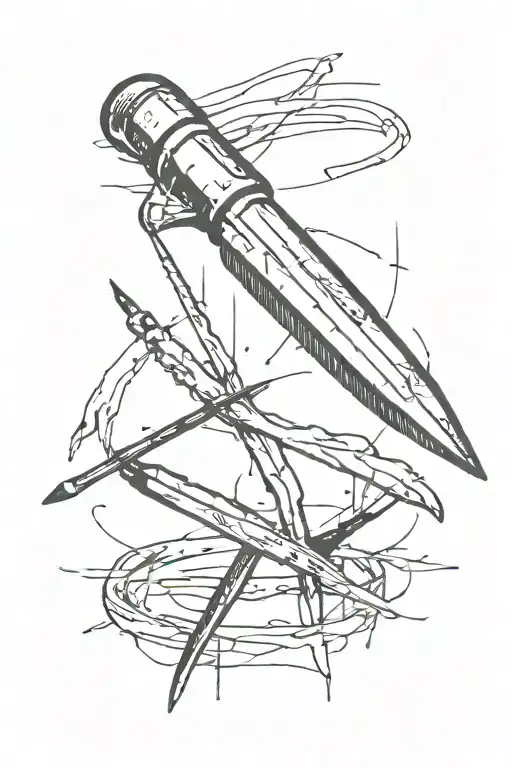 Medical Scalpel With Blood On It Blade