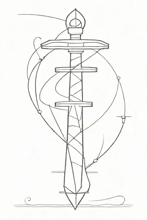 Dagger And Scale Balanced