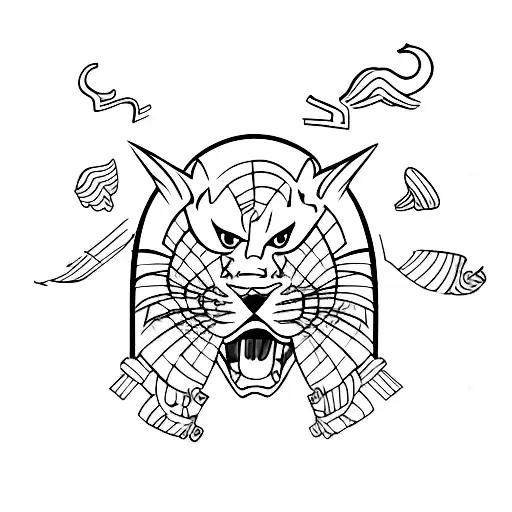 Hood Cartoon Chatacter In Car