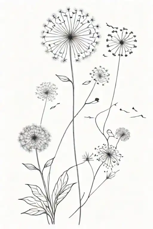 Two Girls With Dandelion