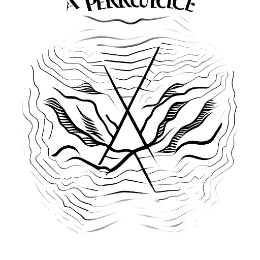 A Minimalist Representation Of The Word 'S'apercevoir' In A Visually Striking Font