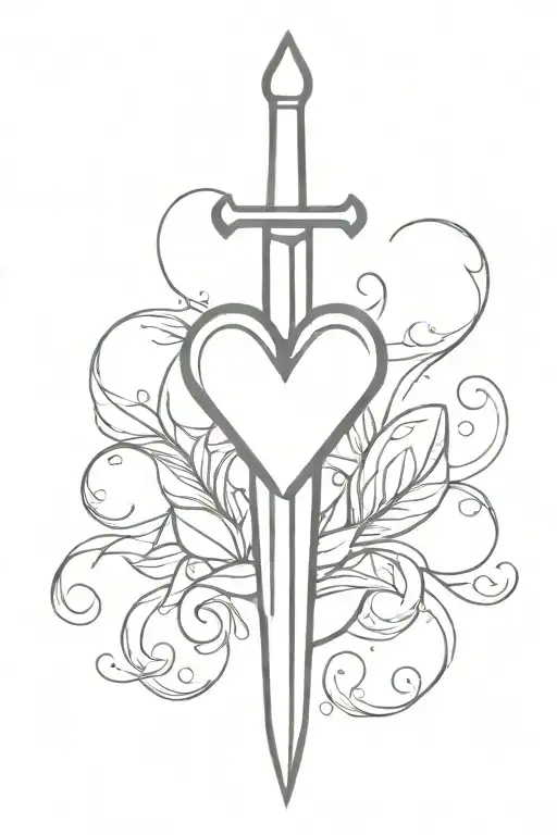 Dagger Wwith Heart