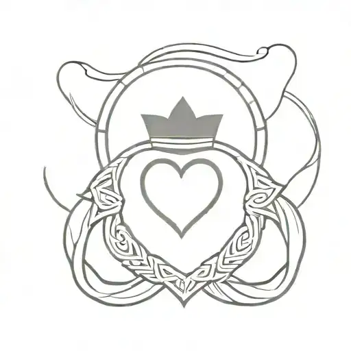 Celtic Claddagh Tattoo Design