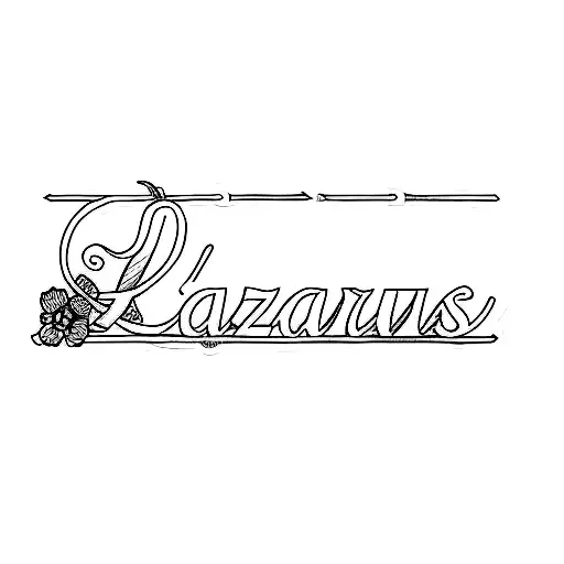 The Word Lazarus Flowers