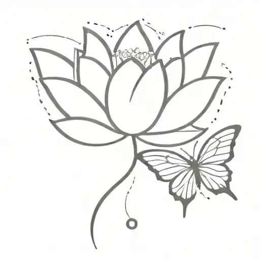 Lotus Flower Butterfly Wrist