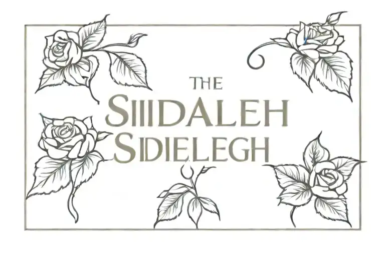 The Name Siddaleigh With Small Rose Growing