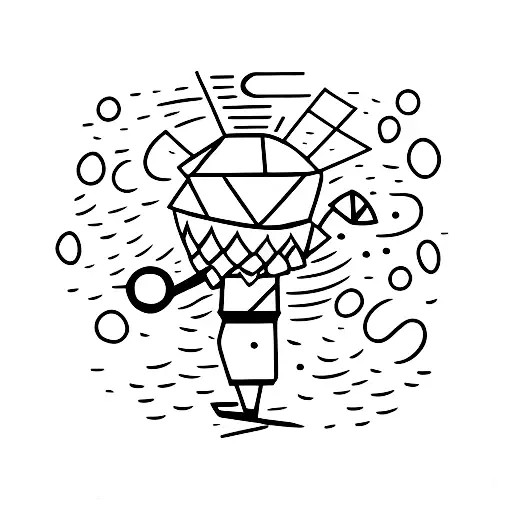 Juggler Playing With Poi On A Rock With A Full Moon