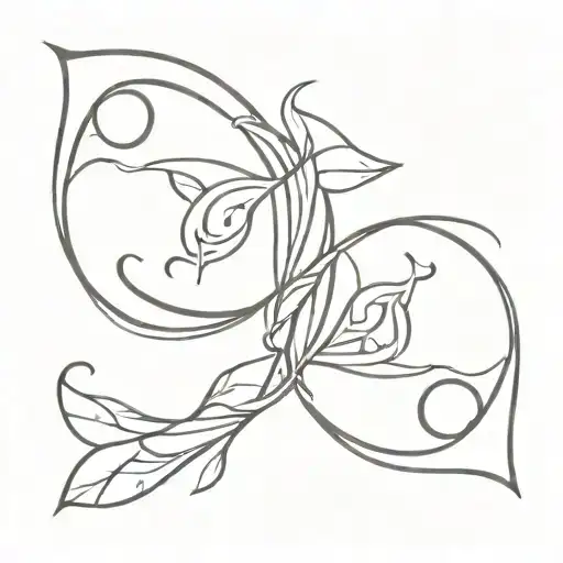 Pisces And Taurus Zodiac Sign Intertwined