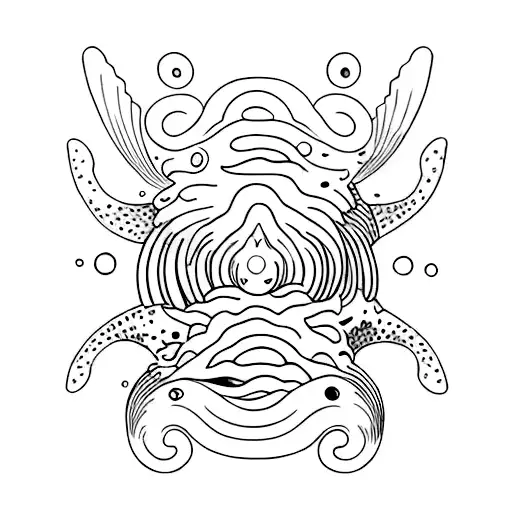 A Wale That Dives Straight Down To A Shell That Is On The Bottom Of The Ocean