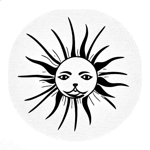 Seagoat With A Sun At The Back