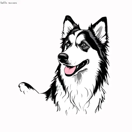 Border Collie Husky Mix With Ignorant Style