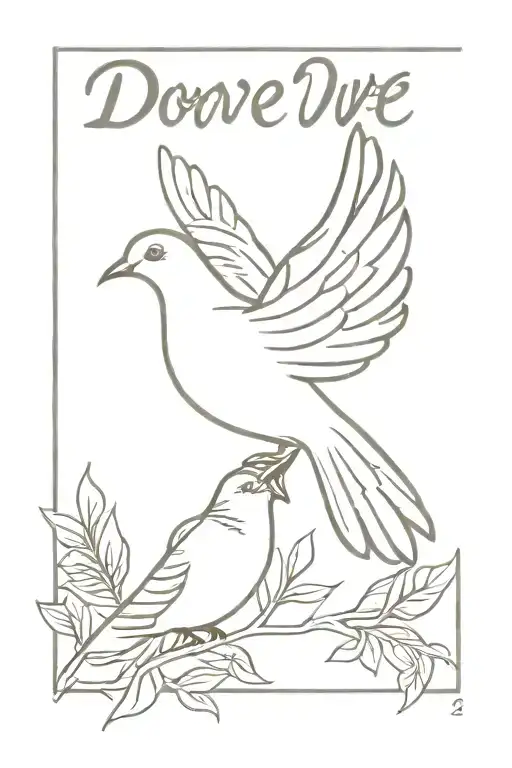 Dove With A Name Written