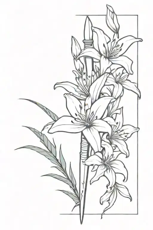 Dagger And Lillies
