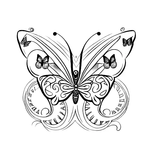 Unique Butterfly Tattoo With Lettering 1945-2019