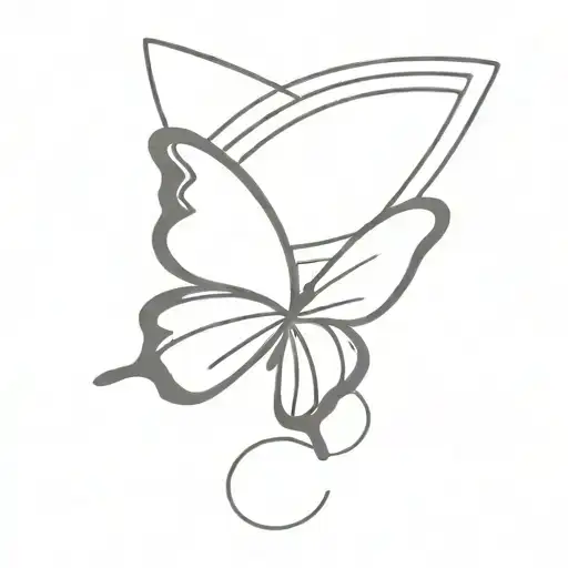 Butterfly With Half Moon