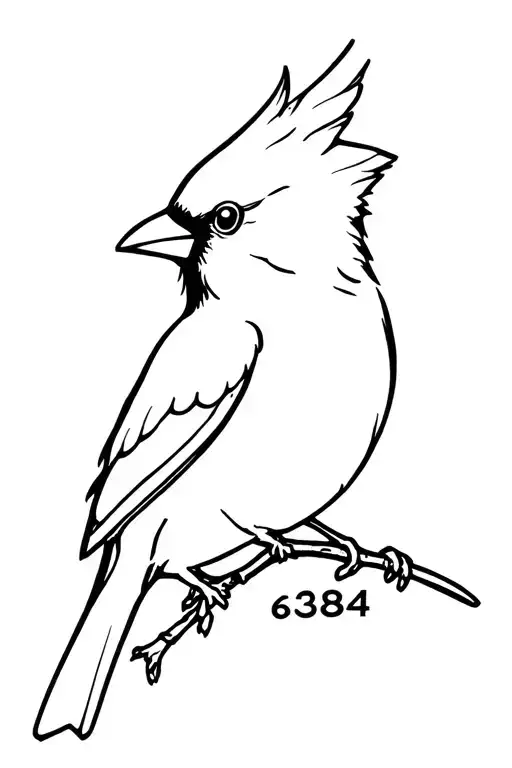 Cardinal With The Number 6384