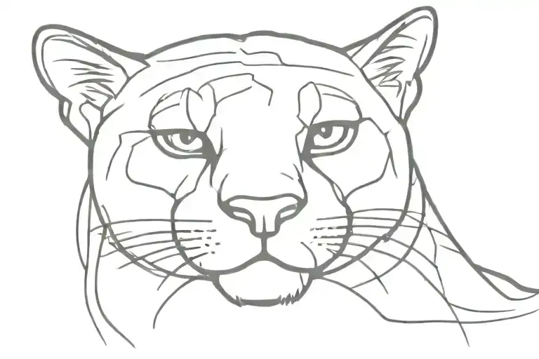 Puma Line Art