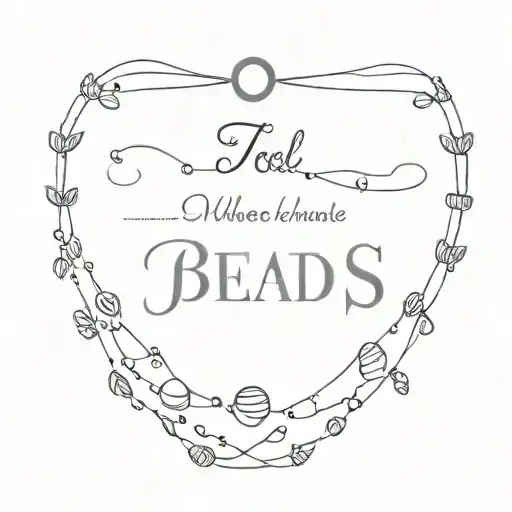 Beads Necklace With Names