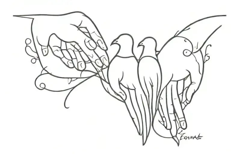 Friends And Family Tattoo Design