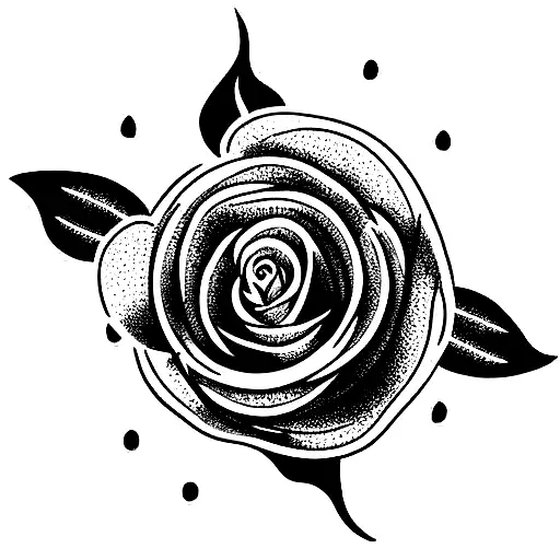 A Rose Around The Sun With Vines