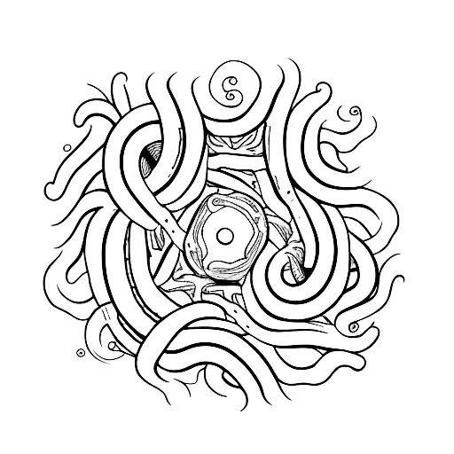 Centipede Eating Itself In Circle