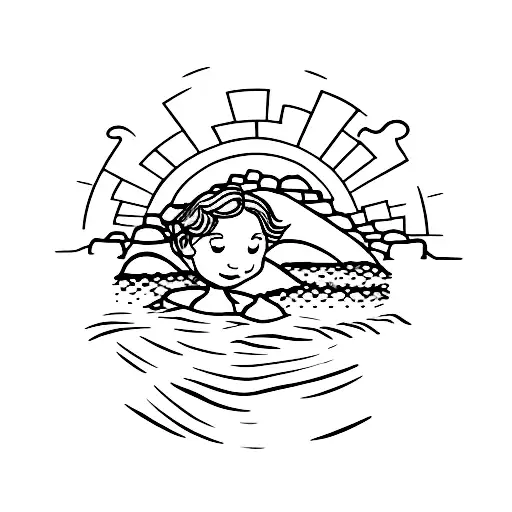 Lucas And Emma Building Sandcastles On The Beach