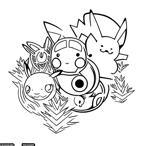 Semi Colon Tattoo With Pokemon