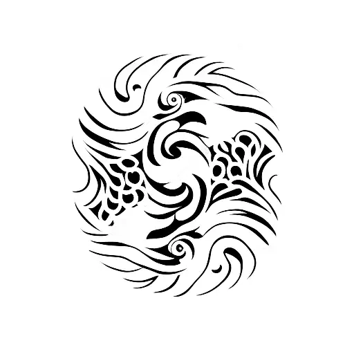 Smokey Ying Yang Black And White