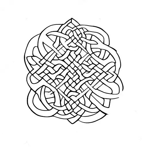 Celtic Knot Using Letters B F A