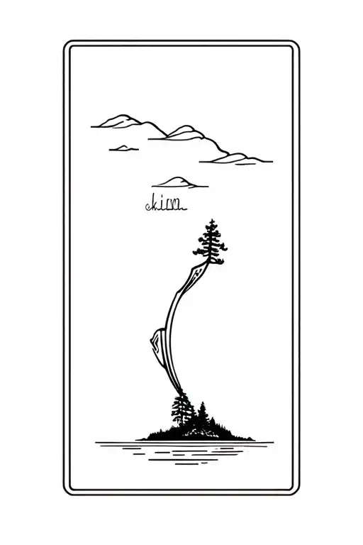 Forarm Tattoo Of Oregon Coast Themed