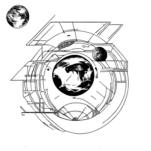 Earth Planet In Square