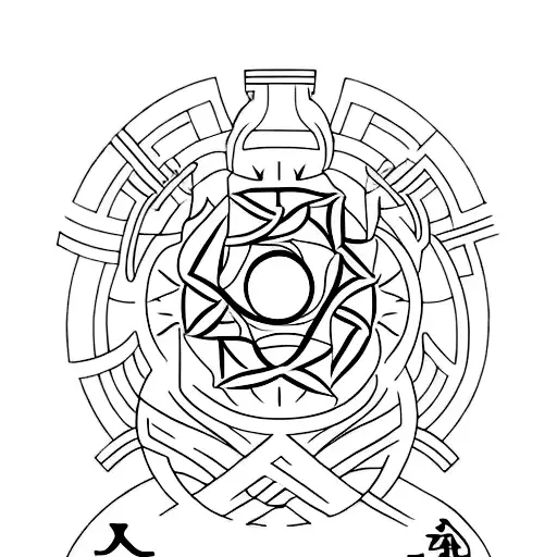 Combine The Symbols Of Stoicism And Laurel In A Minimalist Design