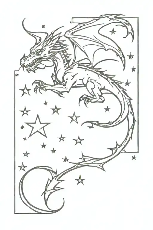Dragon Eating Stars