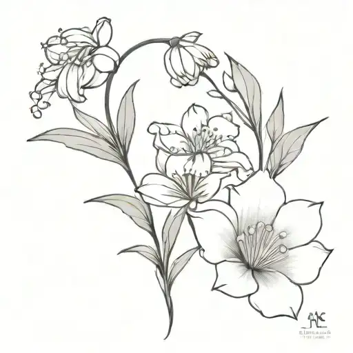 Chrysanthemen And Lily Of The Valley Flower