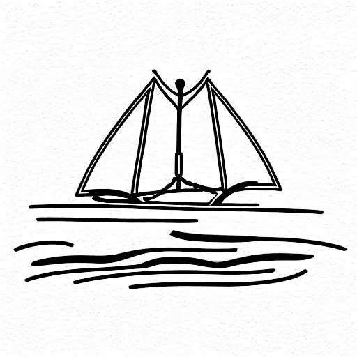 Boat And Oars Nautical