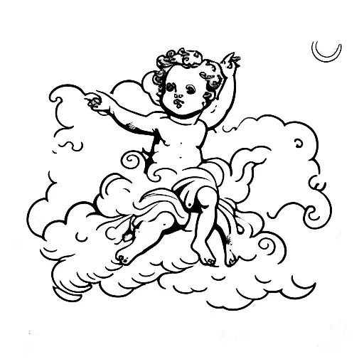 2 Cherubs On A Cloud